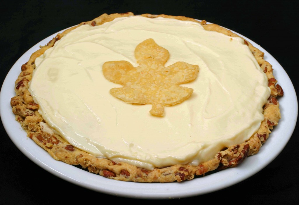 Pumpkin Pie with Cream Topping