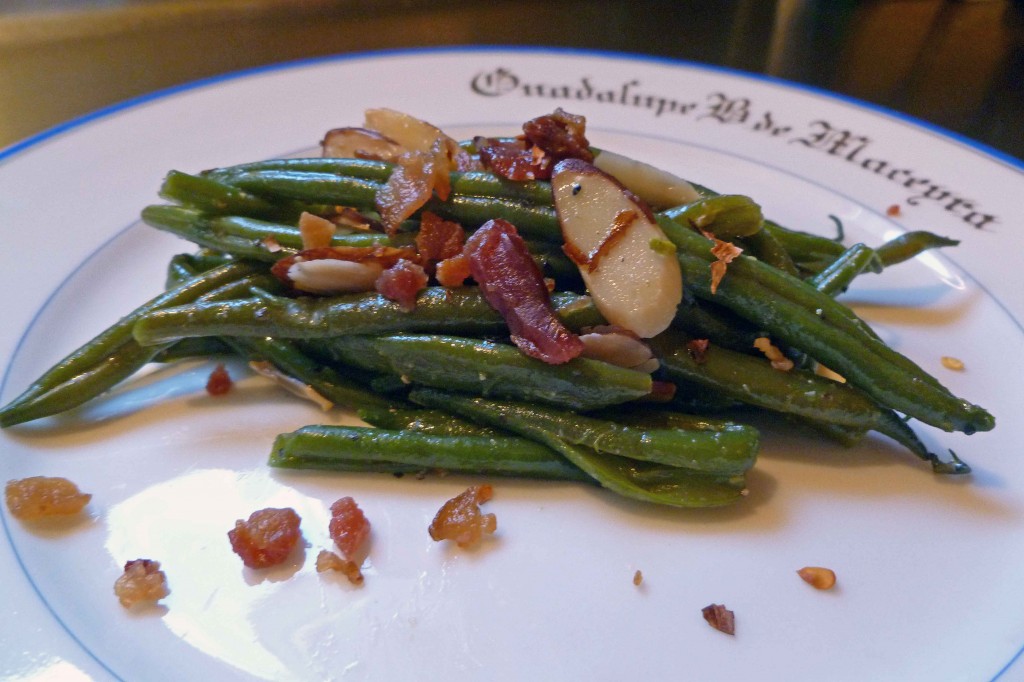 Green Beans with Bacon and Almonds