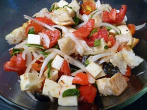 Panzanella Caprese Salad - Centex Cooks