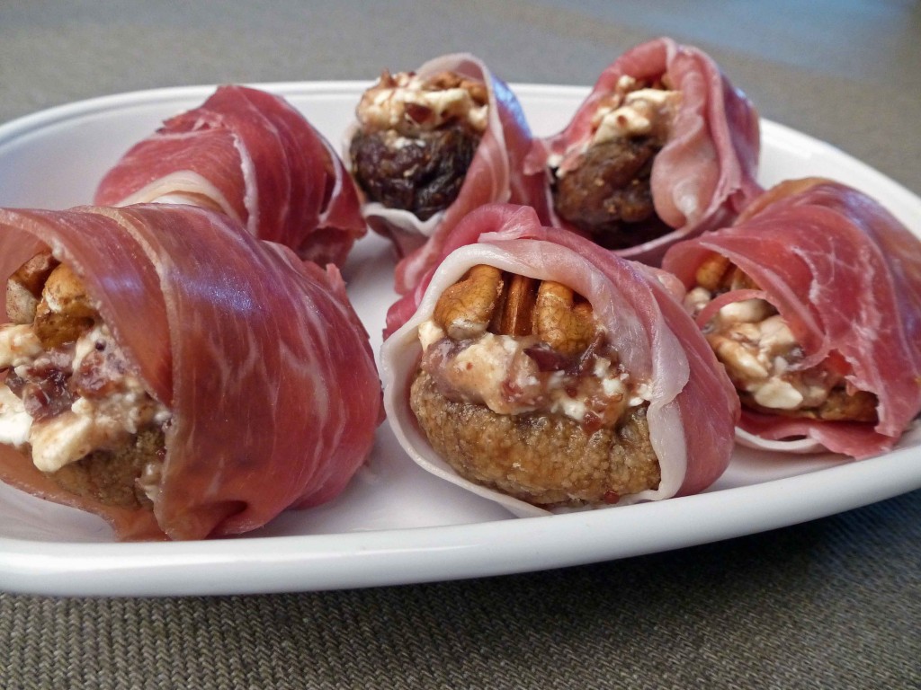 Stuffed Figs Wrapped in Prosciutto