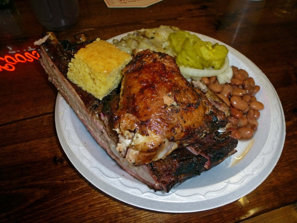 Millers BBQ Ribs and Chicken Plate